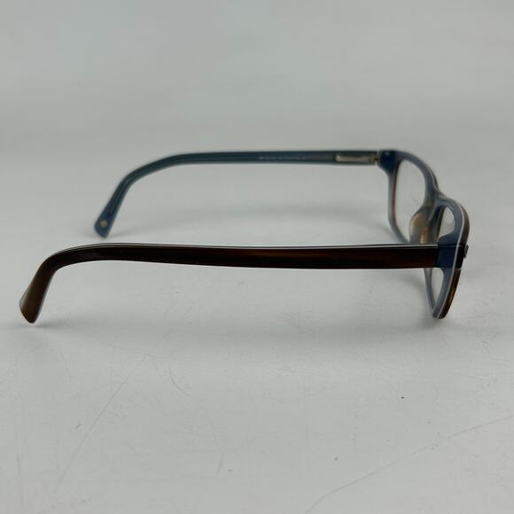 Eddie Bauer 8281 Eyeglasses Frame Mens Blonde Blue Plastic Full Rim 48-18-140mm - Picture 4 of 10